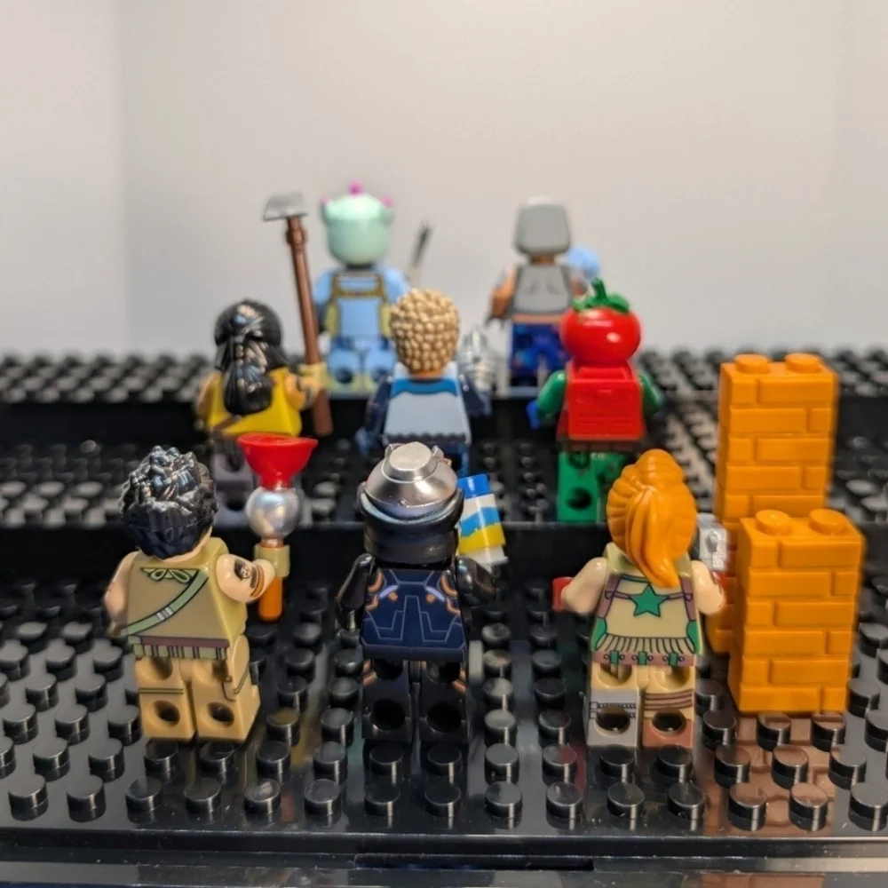 8 Minifigures- Fortnite Videogame Building Block Toys Omega Tomato Head